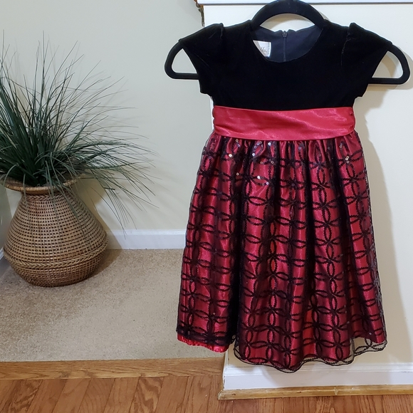 Cinderella Velvet Embroidered Girls Dress - Picture 3 of 8